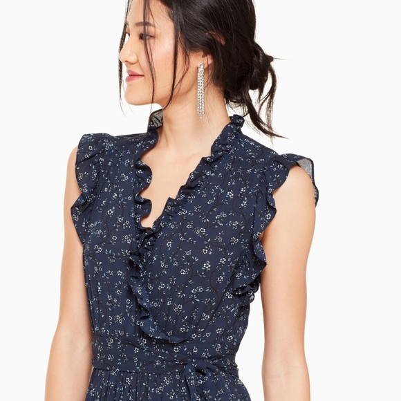 Kate Spade Navy Blue Dress - Picture 4 of 6